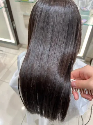 ロング パーマ ✨髪質改善矯正× ブリーチ✨YU-KIのヘアスタイル