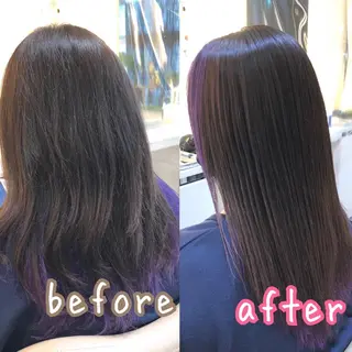 ロング パーマ メンズ 安井　昴 💫ブリーチ縮毛矯正のヘアスタイル