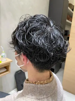 パーマ メンズ 吉田 宙生のヘアスタイル