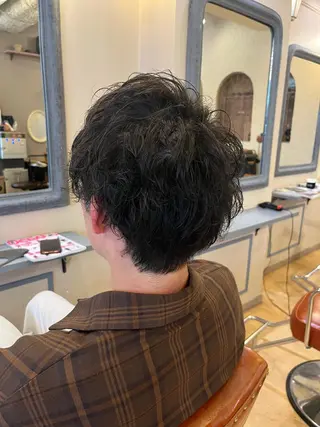 ショート パーマ メンズ S.BLOOM 川崎 翔哉のヘアスタイル