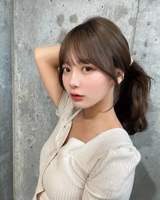 セミロング カラー 韓国ヘア🤍顔周り/ 髪質改善✨/林遼一郎のヘアスタイル