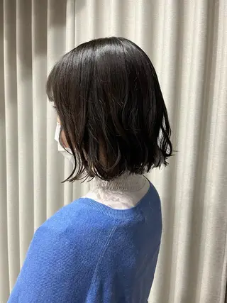 ショート パーマ ロングパーマ木村 ボブパーマのヘアスタイル