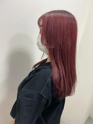 ロング カラー 阿部 胡春のヘアスタイル