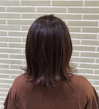 ミディアム カラー 山北 咲子のヘアスタイル