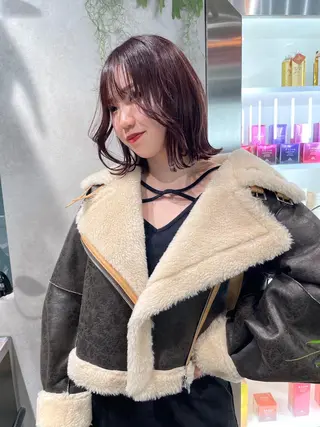 カラー スミレ /メンズ /コーンロウのヘアスタイル