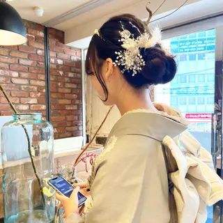 ロング ヘアアレンジ irwi/イルウィ所属・miku🎀門前仲町 ブリーチ・レイヤーのヘアスタイル