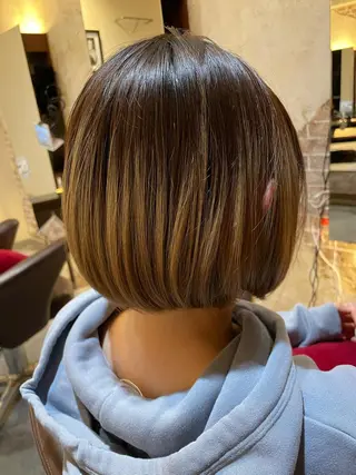 ショート カラー ノンダメージサロン/ 豊中/美容室のヘアスタイル