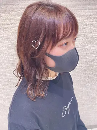セミロング 顔周り🇰🇷韓国 レイヤー/いづみ💞のヘアスタイル