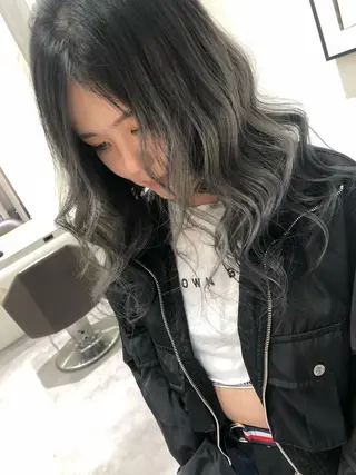 ロング カラー ムトウセイマ/艶髪 /艶ケアWブリーチのヘアスタイル