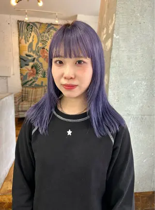 セミロング 🫧透明感カラー🫧 ハシモトタケルのヘアスタイル
