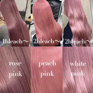 ロング カラー 韓国/ハイトーン/ ボブ🎀MIKU🎀のヘアスタイル