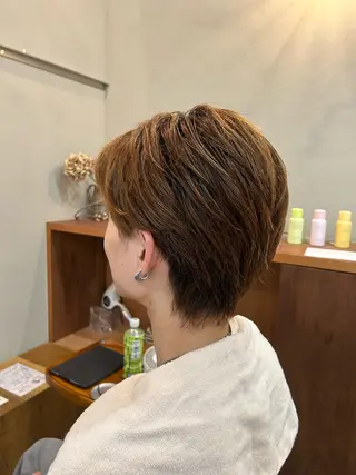ショート 名古屋/伏見/花屋 併設/不破新のヘアスタイル