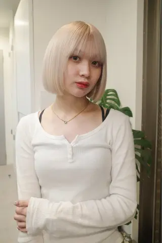 ショート カラー Cinq所属・ハイライト🌟/ ボブ/豊田のヘアスタイル