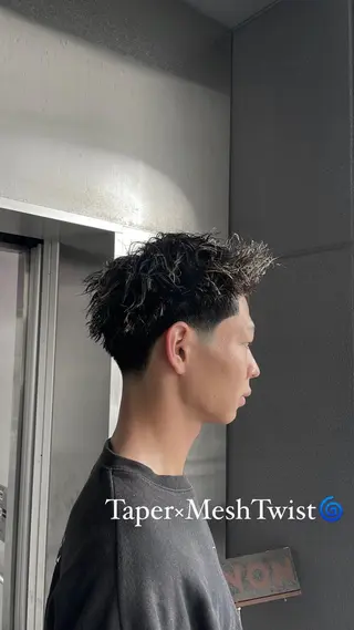 カラー パーマ メンズ メンズ特化/フェード 樋口裕馬のヘアスタイル