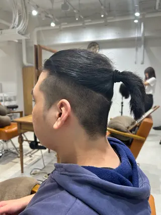 ミディアム ヘアアレンジ メンズ 山﨑 燦人のヘアスタイル