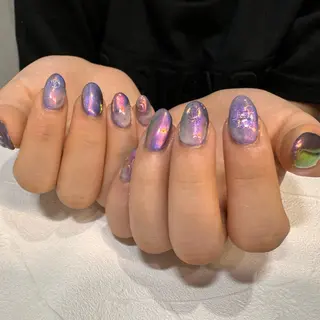 ネイル RIEKO🍒 ワンホン♡推しネイルのネイルデザイン