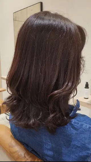 セミロング パーマ “垢抜けパーマヘア” 佐藤ジルのヘアスタイル