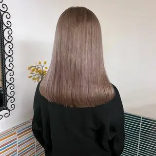 セミロング カラー ヘアアレンジ パーマ mamiのヘアスタイル