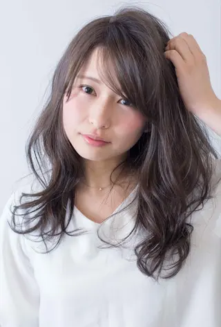 ロング カラー パーマ La Ruelle 江曽島店/髪質改善のヘアスタイル