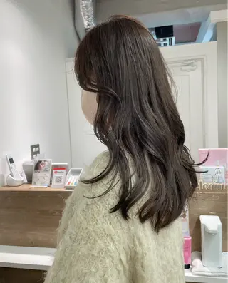 セミロング カラー アンサイ 成増のヘアスタイル