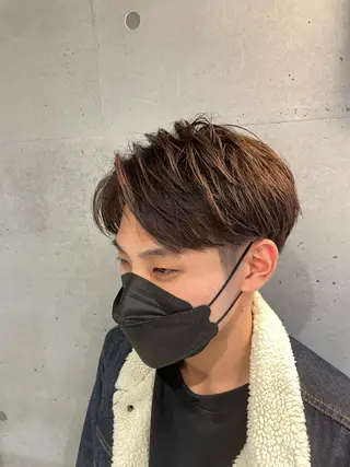 ショート カラー パーマ メンズ 🔥メンズ超特化🔥 青木海斗のヘアスタイル