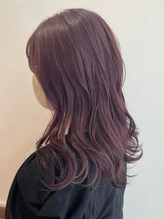 セミロング カラー 増渕 駿介のヘアスタイル