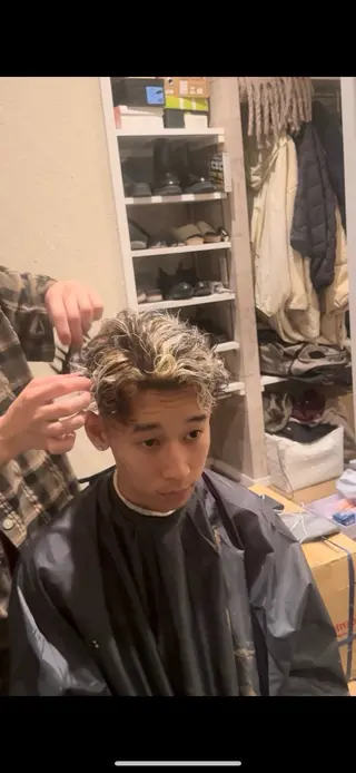 パーマ メンズ 難波Oli SHUTAのヘアスタイル
