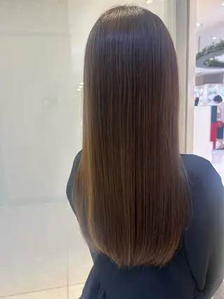 ロング カラー 艶質改善/縮毛矯正 ササキナツミのヘアスタイル