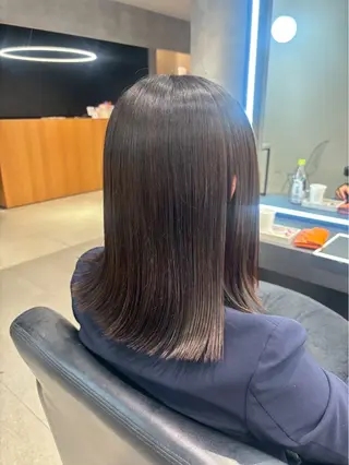 セミロング 田中 桜風のヘアスタイル