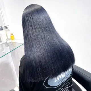 ロング カラー ヘアアレンジ メンズ 🦋重くない暗髪🦋 Hana🦋のヘアスタイル