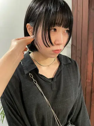 ショート カラー silo所属・silo MOKA 顔周りカット🦦のヘアスタイル