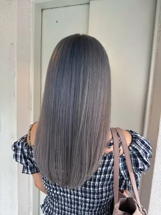 セミロング カラー ハイトーン/髪質改善 🦋KASUGA🖤のヘアスタイル