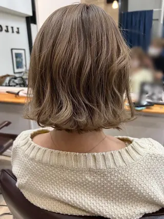 ミディアム リルウヘアー 天王寺のヘアスタイル