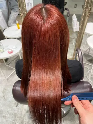 ロング カラー フェザーパーマ🌙 毛流れ yuzukiのヘアスタイル