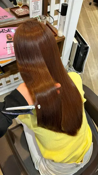 ロング 🎀ハイトーン/ 艶カラー/夕月🎀のヘアスタイル