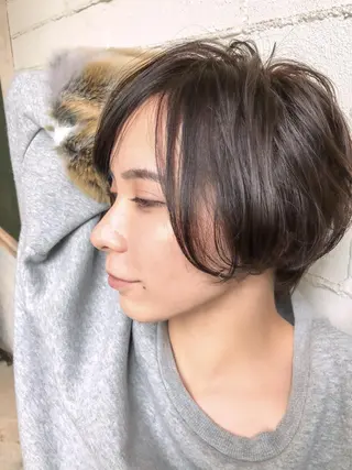 ショート カラー 口コミ評価4.9⭐︎ カワナベ マサシのヘアスタイル