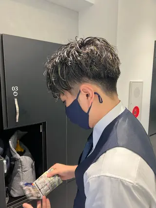 メンズ ショートボブ／川崎 子安健太のヘアスタイル