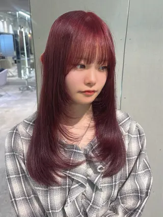 カラー Harune/うる艶 ハイトーンのヘアスタイル