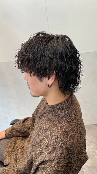 パーマ メンズ 渋谷/メンズパーマ 大岡拓海のヘアスタイル
