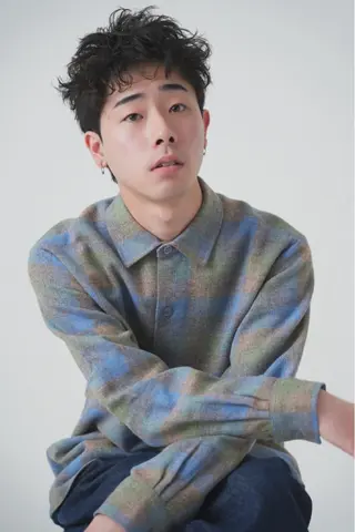 パーマ メンズ 心斎橋バレイヤージュ 小林勝貴のヘアスタイル