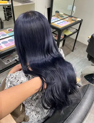 ロング カラー 松尾 遥花のヘアスタイル