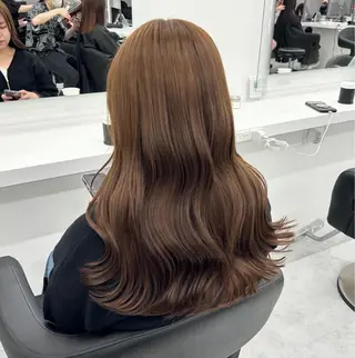 ロング カラー パーマ ヘアアレンジ メンズ キッズ ♥️韓国ヘア レイヤー♥️ゆりのヘアスタイル