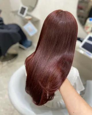 ロング カラー 新宿/韓国ヘア 中明度カラー/かやのヘアスタイル