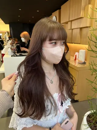 ロング カラー 似合わせレイヤーカ ット　ʚɞ riiのヘアスタイル