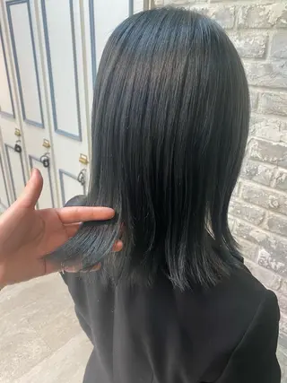 セミロング 🤍韓国風ヘア 柴田真帆🤍のヘアスタイル