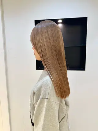 ロング カラー TAYA大阪上本町所属・十場【髪質改善】 【ダブルカラー】のヘアスタイル