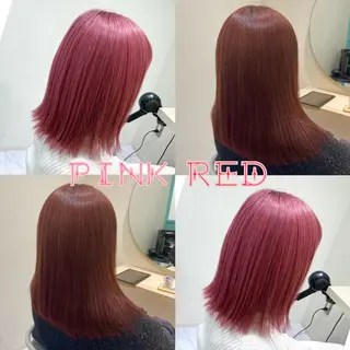 ミディアム 🌷ピンクカラー くどう🌷のヘアスタイル