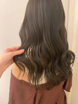 ロング カラー unico.所属・韓国ヘア/暖色カラー 新美多英のヘアスタイル