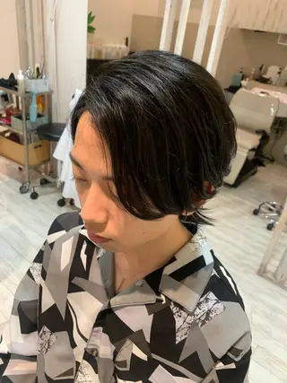 ミディアム メンズ if所属・大崎if ほりはるかのヘアスタイル