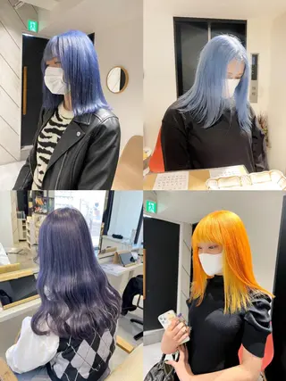 セミロング fuka/梅田/ ミルクティーベージュのヘアスタイル